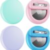 Air Tags-4 Pack Apple Kids Hidden Case, Airtag Tracker for Kids, AirTag Hidden Kids Holder with Invisible Pin, Anti Lost, for Kids, Elderly, Luggage, Clothing (Pink Purple Sky Blue Mint Green)