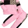 Toddler Girl Clothes Baby Sweatshirt Leopard Fall Winter Outfits Long Sleeve Tops Pants Set 2 Pcs