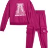 AEROPOSTALE Girls' Sweatsuit Set - 2 Piece Fleece Pullover Hoodie Sweatshirt, Jogger Sweatpants - Track Suit for Girls (7-16)