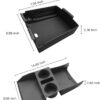 CDEFG 2PCS Lower Center Console Tray Floor Console Organizer with Cup Holder Compatible with 2025 Hyundai Tucson Limited Accessories Middle Console Storage Box