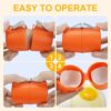 3 PCS Egg Shell Opener, 2024 New Egg Cracker Tool for Raw Eggs, Handheld Eggs Breaker Multifunctional Egg Cutter Egg Cracker and Separator for Cooking Camping Kitchen Gadgets (3 PCS/Set)