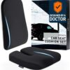 Elmara Doctor-Designed Car Seat Cushions for Driving – Car Seat Back Support, Driver Seat Cushion and Back Cushion for Car, Pillow for Driving Seat – The Ultimate Comfort Solution for Cars (Jet Black)