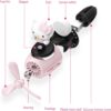 Car Air Freshener, Cute Pink Cat Pilot Vent Clip Interior Accessories, Rotating Propeller Automotive Air Outlet Fan Creative Cartoon Air Fresheners for Car (Pink)