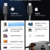 【Upgraded】 SUPERONE Retractable Car Charger 4 in 1, Fast Car Phone Charger with Cord 2.6ft, USB C and Apple Car Charger Adapter, Compatible with iPhone 16 15/15 Pro Max/14/13/12/11, Galaxy, Pixel