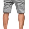 JMIERR Mens Casual Shorts - Cotton Drawstring Summer Beach Stretch Twill Chino Golf Shorts