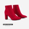 DREAM PAIRS Women's Chunky Heel Ankle Booties Pointed Toe Short Boots