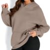 Trendy Queen Womens Oversized Hoodies Fleece Sweatshirts Long Sleeve Sweaters Pullover Fall Outfits Winter Clothes