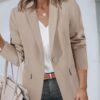 Cicy Bell Womens Casual Blazers Open Front Long Sleeve Work Office Suit Jackets Blazer