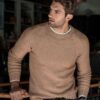 COOFANDY Men's Crew Neck Sweater Slim Fit Lightweight Sweatshirts Knitted Pullover for Casual Or Dressy Wear