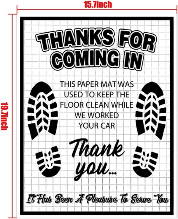 100Pcs Paper Floor mats for Cars,16x20 inch Disposable Floor mats for Cars,Paper Floor mats for Cars Detail,Paper car Floor mats,Detailing Supplies