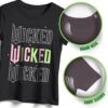 wicked Girl's Graphic Print T-Shirt 2-Pack - Short Sleeve Tees Bundle for Kids