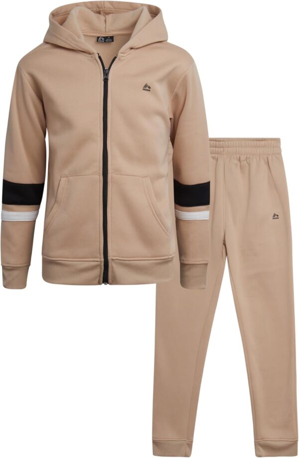 RBX Boys' Jogger Set - 2 Piece Fleece Zip Up Hoodie Sweatshirt and Athletic Jogger Sweatpants for Boys (Sizes: 2T-12)