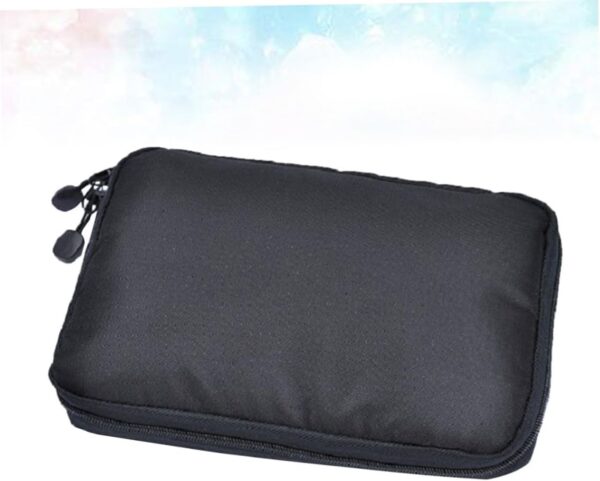 Waterproof Electronics Organizer Bag for Cables and Gadgets Travel Digital Pouch Case Black Ideal for USB Chargers and Accessories Storage