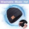 Womens Gifts for Christmas Stocking Stuffer Bluetooth Beanie Women: Ponytail Beanie Bluetooth Hat with Bluetooth Headphones Winter Cap Birthday Gift Ideas for Her Wife Mom Women Who Have Everything