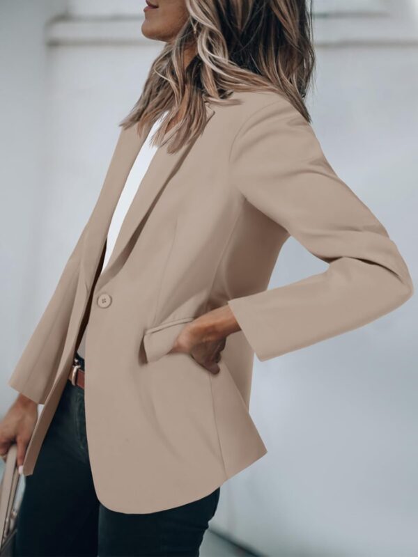 Cicy Bell Womens Casual Blazers Open Front Long Sleeve Work Office Suit Jackets Blazer