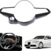 Car Steering Wheel Frame Trim Cover for Alfa Romeo Giulia/Stelvio Interior Accessories ABS Inner Decoration (Carbon fiber pattern)