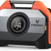 ETENWOLF VORTEX S6 Tire Inflator Portable Air Compressor for Heavy-duty Vehicle, Cordless Air Pump for Car & Inflatables with 19200 mAh Battery, 100% Duty Cycle & Dual Cylinder Bike Pump, Vivid Orange