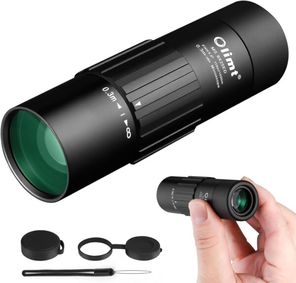 8x25 Monocular Telescope Mini Pocket Monocular Compact Monoculars for Adults