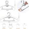 Kids Hangers, Extendable Baby Hangers, Non-Slip 80 Kids Clothes Hangers, 11''-14' Toddler Hangers, Space-Saving, Adjustable Baby Clothes Hangers Gray, Stackable Hangers for Kids