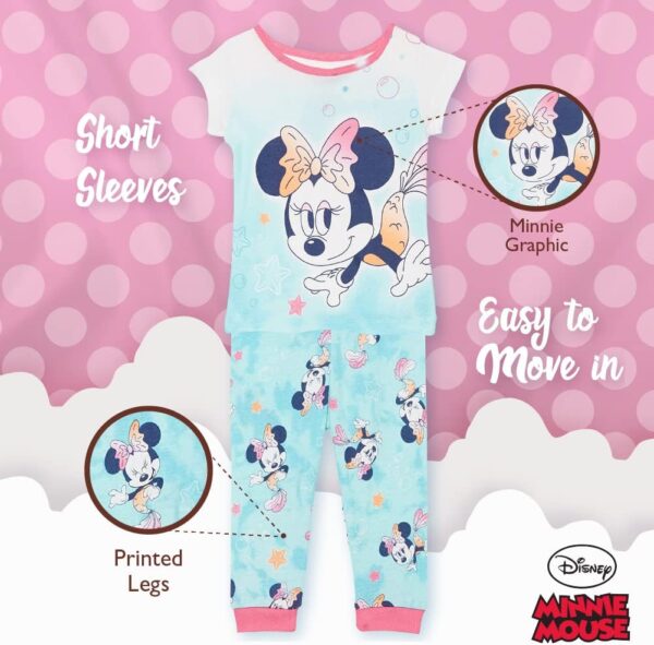 Disney 2-Piece Snug-fit Cotton Holiday Pajama Set, Soft & Cute for Kids