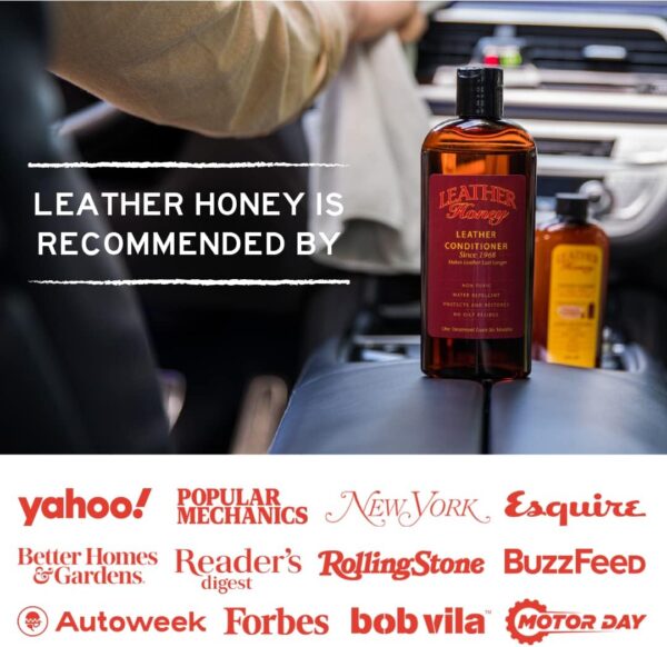 Leather Honey Leather Conditioner, Non-Toxic & Made in the Usa Since 1968. Protect & Restore Leather Couches & Furniture, Car Interiors, Boots, Jackets, Shoes, Bags & Accessories. Safe for Any Colors