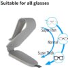 Yuoyar 2 Packs Magnetic Sunglass Holder for Car Visor - Universal Sunglasses Clip for Different Size Eyeglasses - Convenient Interior Car Accessories (2, Grey)