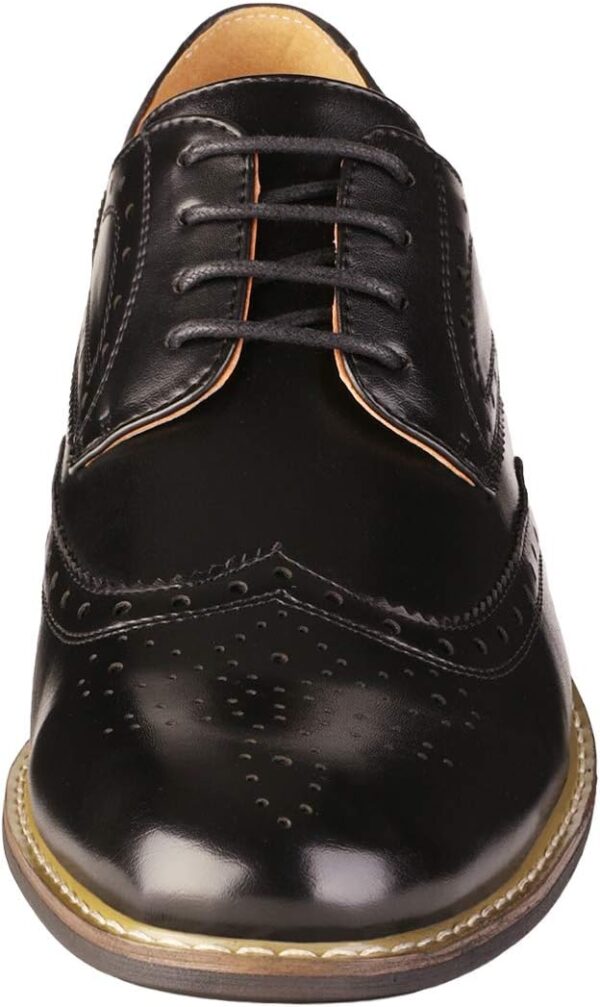 Bruno Moda Italy Prince Men's Classic Modern Oxford Wingtip Lace Dress Shoes