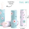 Car Tissue Holder with Facial Tissues Bulk - 4 PK Car Tissues Cylinder, Tissue Holder for Car, Travel Tissues for Car Cup Holder, Refill Car Tissue Box Round Container