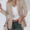 Cicy Bell Womens Casual Blazers Open Front Long Sleeve Work Office Suit Jackets Blazer