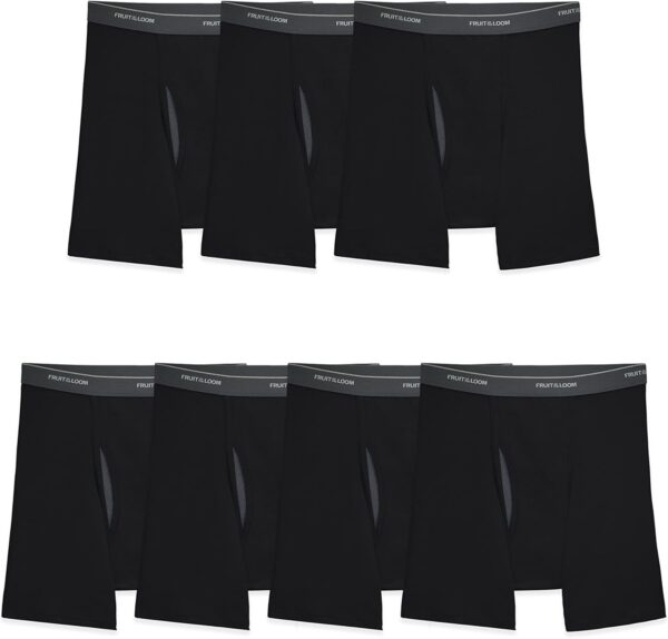 Fruit of the Loom Men's Coolzone Boxer Briefs, Moisture Wicking & Breathable, Assorted Color Multipacks