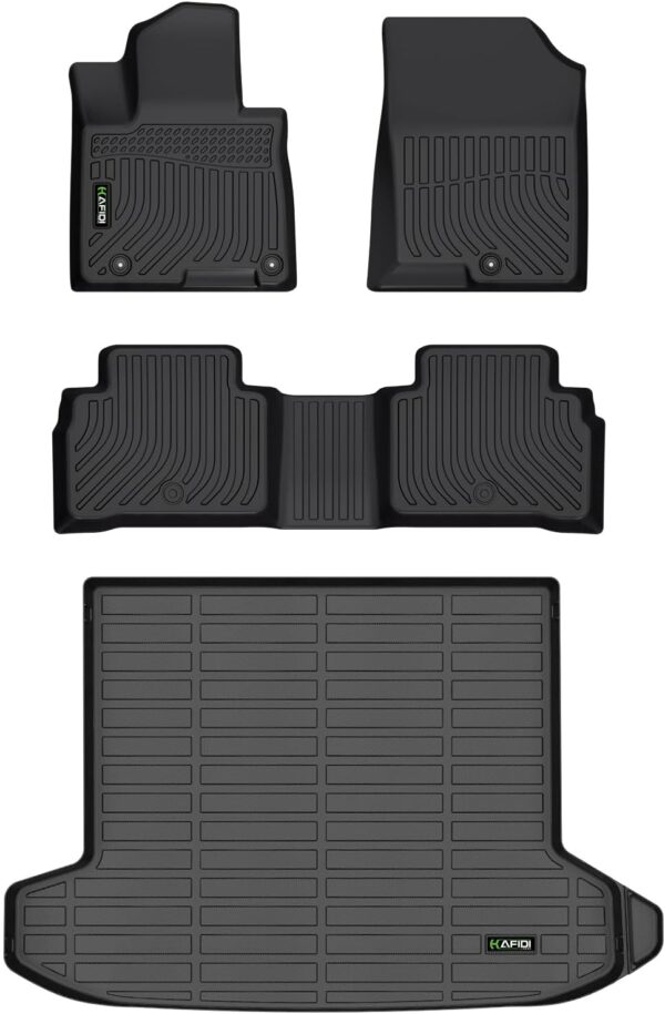 All Weather Car Floor Mats & Cargo Liner for 2022-2025 Hyundai Tucson (No Hybrid Models) Custom Fit Full Set Accessories - Black