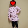 DDSOL Little Girls Valentines Day Outfit Heart Print Sweatshirt Top Long Pantskirts 2pcs Baby Pant Set for Toddlers Kids