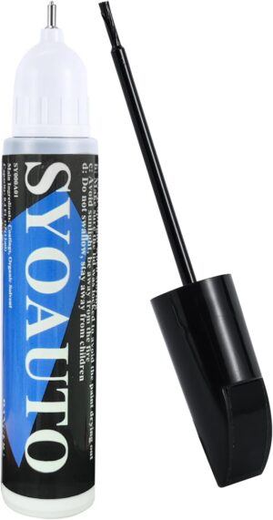 SYOAUTO Black Touch Up Paint for Cars, Auto Touch Up Paint Black Scratch Repair Automotive Black Car Paint Pen 2 in 1 Car Touch Up Paint 0.4 oz