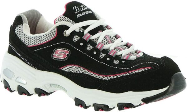 Skechers Women's D'Lites-Life Saver Memory Foam Lace-up Sneaker