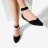 DREAM PAIRS Women's Low Wedge Ankle Strap Flats Shoes