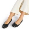 DREAM PAIRS Women's Flats, Foldable Ballet Flats for Women, Bowknot Round Toe Comfort Light Weight Slip-On Dress Shoes