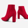 DREAM PAIRS Women's Chunky Heel Ankle Booties Pointed Toe Short Boots