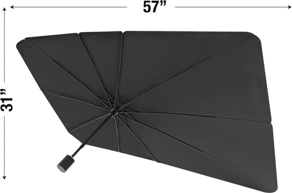 Ontel Brella Shield by Arctic Air, Car Windshield Sun Shade, One-Size (31x57"), As Seen on TV