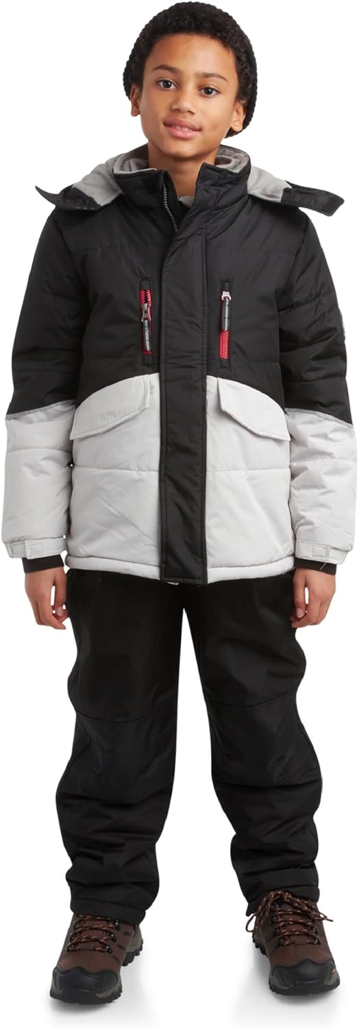 iXtreme Boys’ Snowsuit – 2 Piece Heavyweight Insulated Ski Jacket and Snow Bib (4-18)