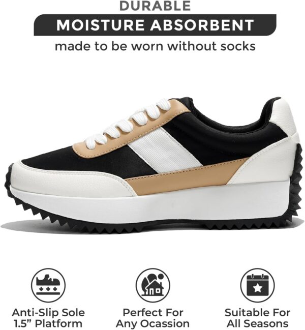 Project Cloud Sneakers for Women - Memory Foam Women Shoes & Womens Sneakers Non-Slip Work Shoes Women, Lace Up Shoes for Women Footwear - Fashion Sneakers for Women 2025