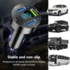 Car Charger 66W Super Fast Charging with USB PD&QC 3.0(Voltmeter&LED Lights) Universal Quick Charge for 12-24V Car Cigarette Lighter Plug,Compatible with iPhone 14 13 12,S22 S21 S20,iPad(Black)