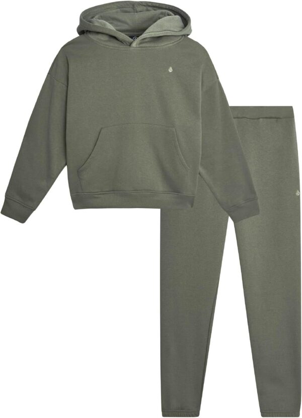 Volcom Boys' Jog Set - 2 Piece Soft Fleece Active Set Boys Hoodie Sweatshirt and Jogger Pants - Cozy Boys Jogger Set (4-20)