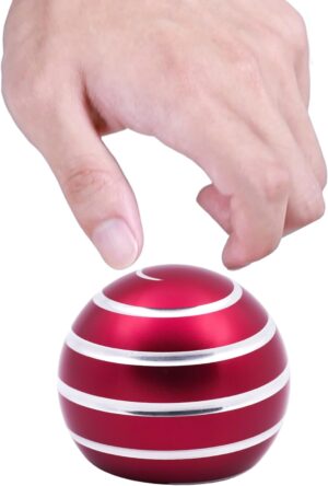 Desk Toys for Fidget Kinetic Cool-Gadgets: 180 Seconds Spinning Toy, Cool-Stuff Thing for Adult Teen Children Kid, Optical-Illusion Stress-Relief Gifts Ball for Man Women Home Office School Christmas