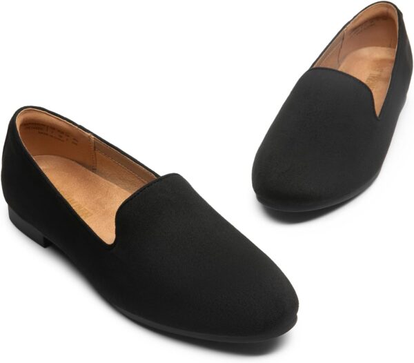 DREAM PAIRS Round Toe Flats for Women Dressy Comfortable, Slip-On Dress Business Casual Office Work Shoes for Women