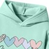 Girls Sweatsuits - Letter Printing Girls Pullover Hoodie & Toddler Pants - Outfit for Toddler Girls Size （3-7T