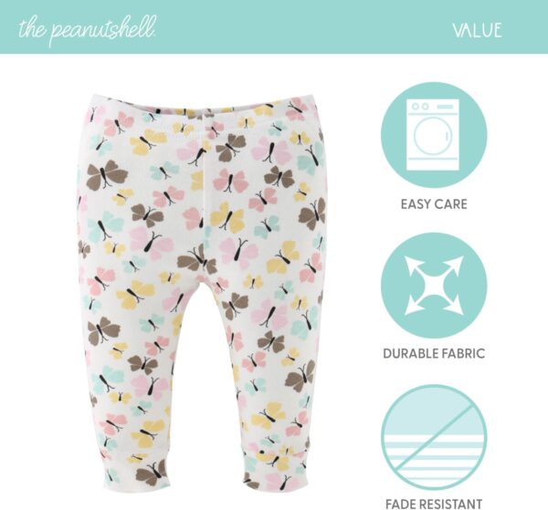 The Peanutshell Baby Girl Pants, Baby Girls' Clothing, Cotton Baby Clothes for Girls, Newborn to 24 Month Pants, Bottoms