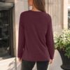 AUTOMET Long Sleeve Shirts for Women Basic Business Casual Tops Work Clothes 2025 Fall Fashion Outfits