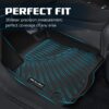 Floor Mats & Cargo Liner for 2021 2022 2023 2024 2025 Buick Envision All Weather Protection TPE Rubber Floor Liners for 2021-2024 Buick Envision Full Set Automotive Mat Accessories, Black