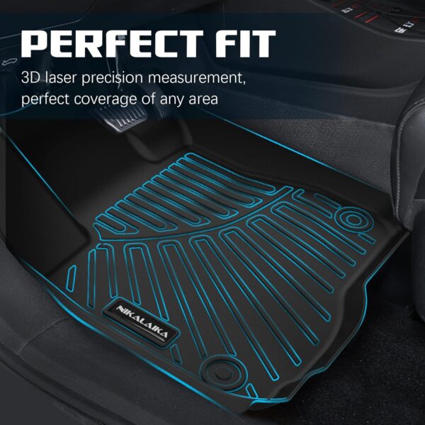 Floor Mats & Cargo Liner for 2021 2022 2023 2024 2025 Buick Envision All Weather Protection TPE Rubber Floor Liners for 2021-2024 Buick Envision Full Set Automotive Mat Accessories, Black