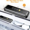 MegaWise Vacuum Sealer Machine | 80kPa Suction Power| Bags and Cutter Included | Compact One-Touch Automatic Food Sealer with External Vacuum System | Dry Moist Fresh Modes for All Saving needs